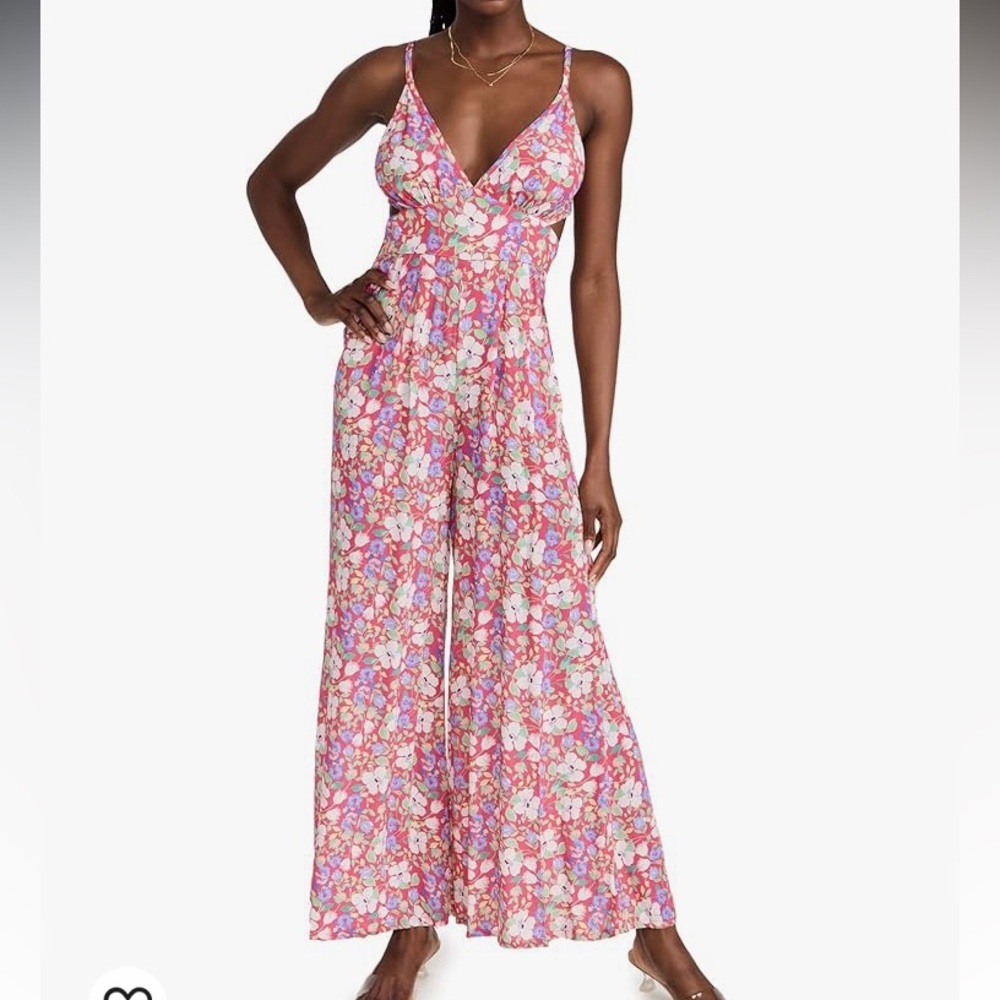 EUC Yumi Kim Kylie pink floral jumpsuit - Picture 7 of 16